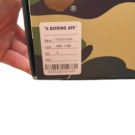 A Bathing Ape Bapesta ( Brick Red ) taille 37,5