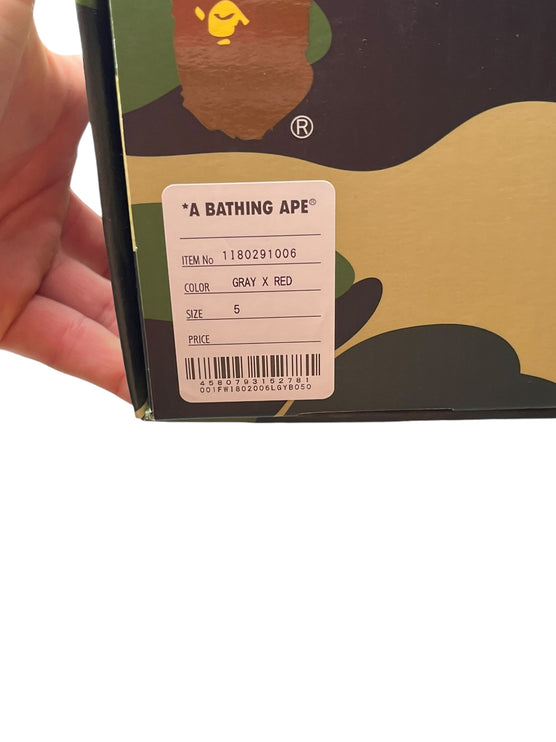 A Bathing Ape Bapesta ( Brick Red ) taille 37,5