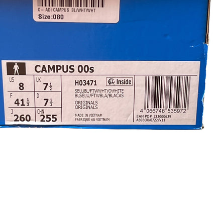 Adidas Campus ( Blue White ) taille 41 1/3