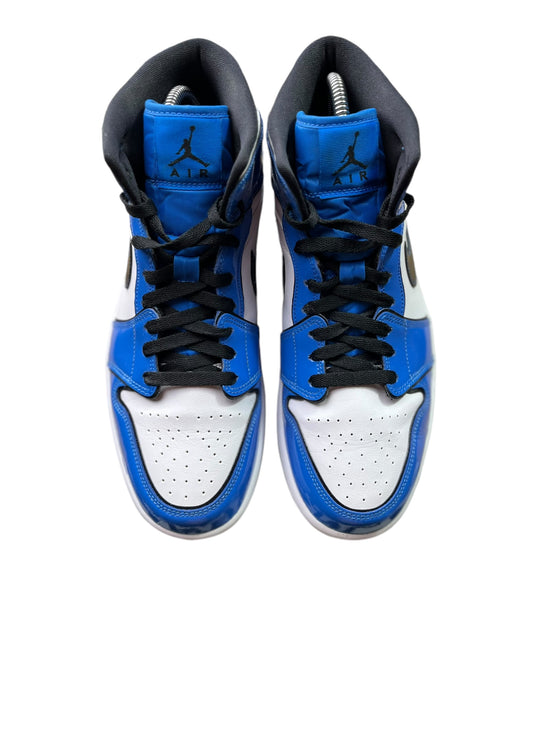 Jordan 1 Mid ( Signal Blue ) taille 42