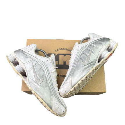 Nike Shox R4 ( White Metallic Silver ) taille 44