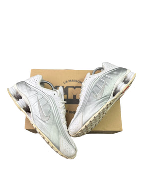 Nike Shox R4 ( White Metallic Silver ) taille 44